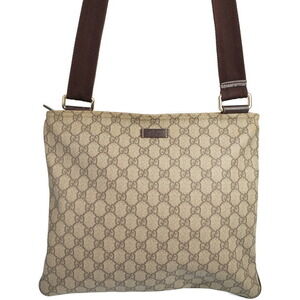 Gucci Supreme GG Plus Messenger Crossbody Bag Brown